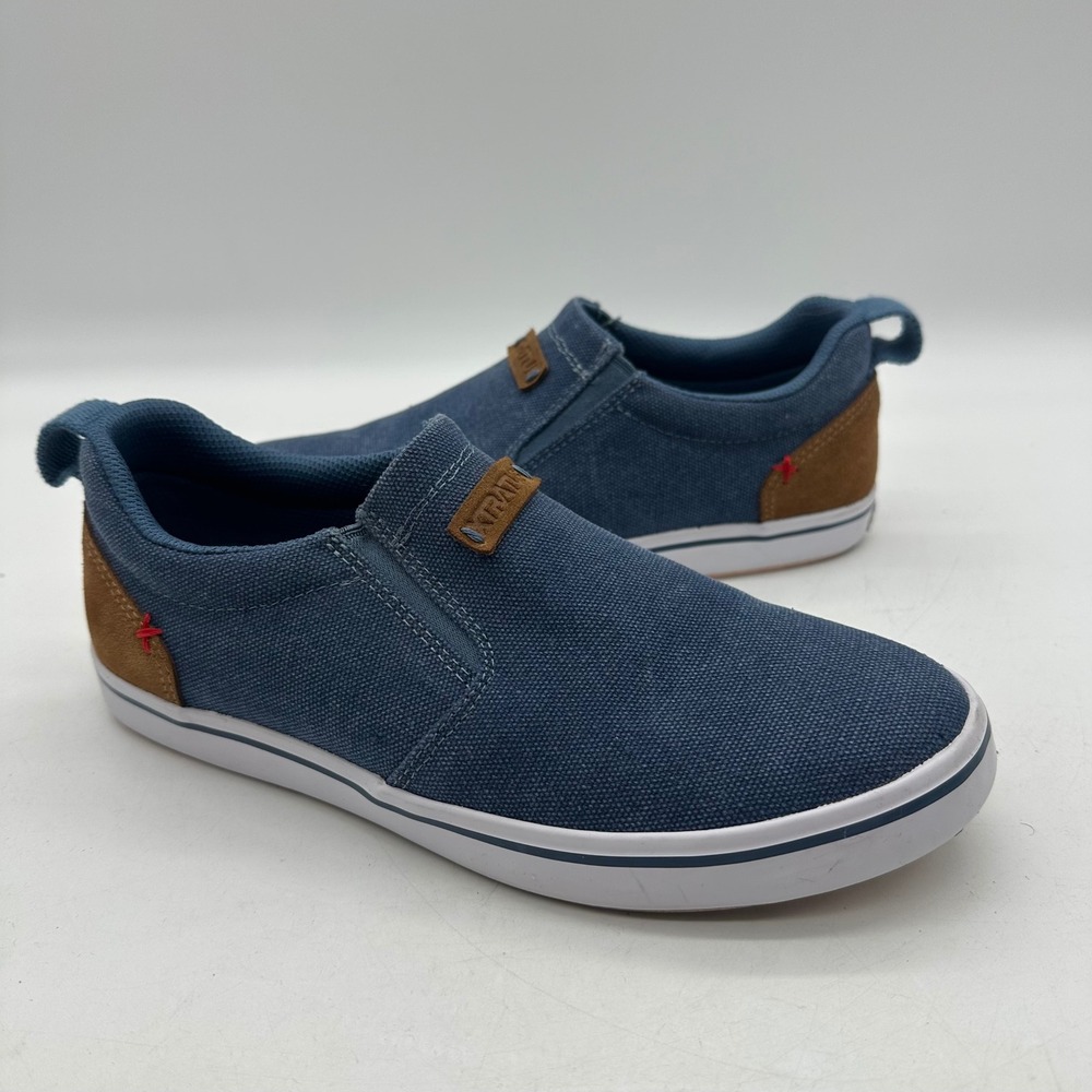 Xtratuf XSW-200 Womens Size 9 Blue Sharkbyte Canvas Slip On Deck Shoes Sneakers